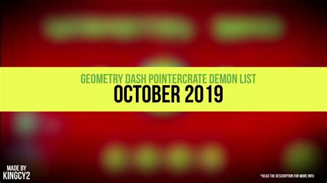 pointercrate|Demon List Top 150 (Oct 2019) .